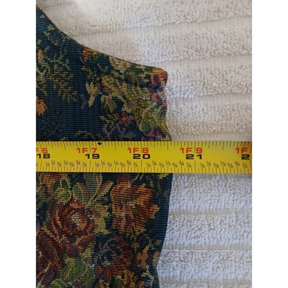 Vintage Westbound Green Floral Print Sleeveless Blazer Size Large RN‎ 58909 - Picture 10 of 11